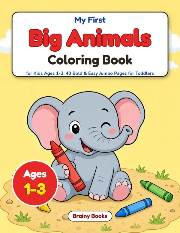 Animals coloring book for kids โ cover